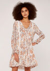 Floral Crochet Dress, Cream, large