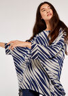 Diagonal Lines Top, Grey, large