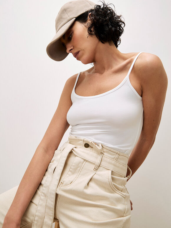 Stella Mom Jeans, Cream, large