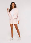 Tweed Tailored Shorts, Pink, large