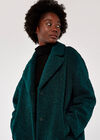 Borg Fur Coat, Green, large
