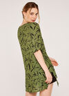 Bamboo Leaf Print Top, Khaki, large