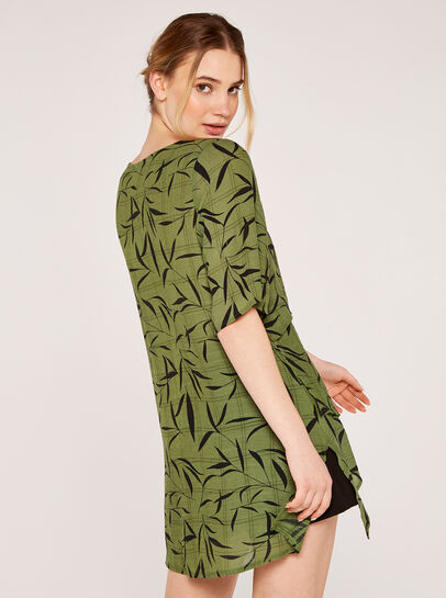 Bamboo Leaf Print Top