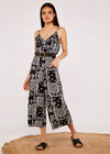 Vintage Patchwork Jumpsuit, Black, large