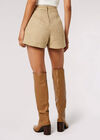 Gold Tweed Tailored Shorts, Stone, large