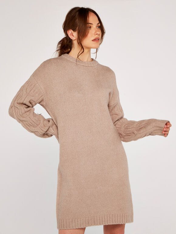 Cable Knit Jumper Dress