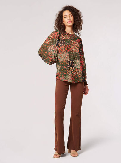 Patchwork Ditsy Floral Top