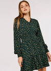 Ditsy Floral Mini Dress, Green, large