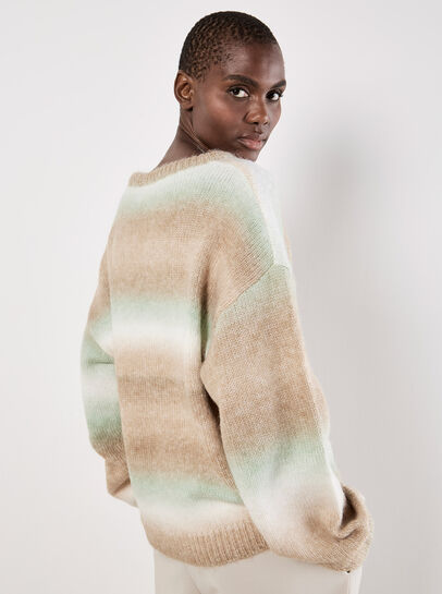 Space Dye Stripe Jumper