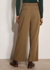 Pleat Detail Tailored Trousers, Stone, large