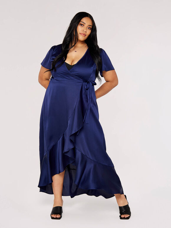 Curve Ruffle Wrap Maxi Dress | Apricot Clothing