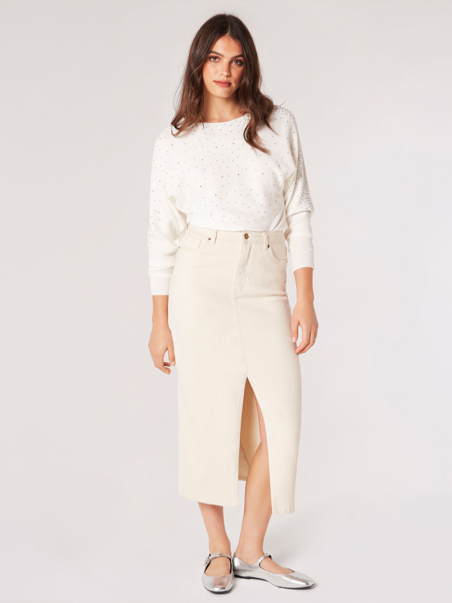 White batwing jumper hotsell