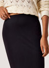 Jersey Bodycon Maxi Skirt, Black, large