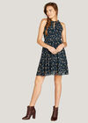 Ditsy Floral Tea Dress, Navy, large