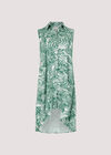 Leaf High-Low Dress, Green, large