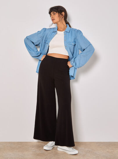 Soft Touch Wide Leg Joggers