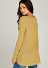Waffle Cross Over Top, Mustard, large