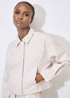 Soft Tailored Cropped Jacket, Stone, large