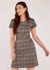  Heritage Check Jacquard Dress, Black, large