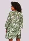 Tropical Banana Leaf Kimono, Cream, large