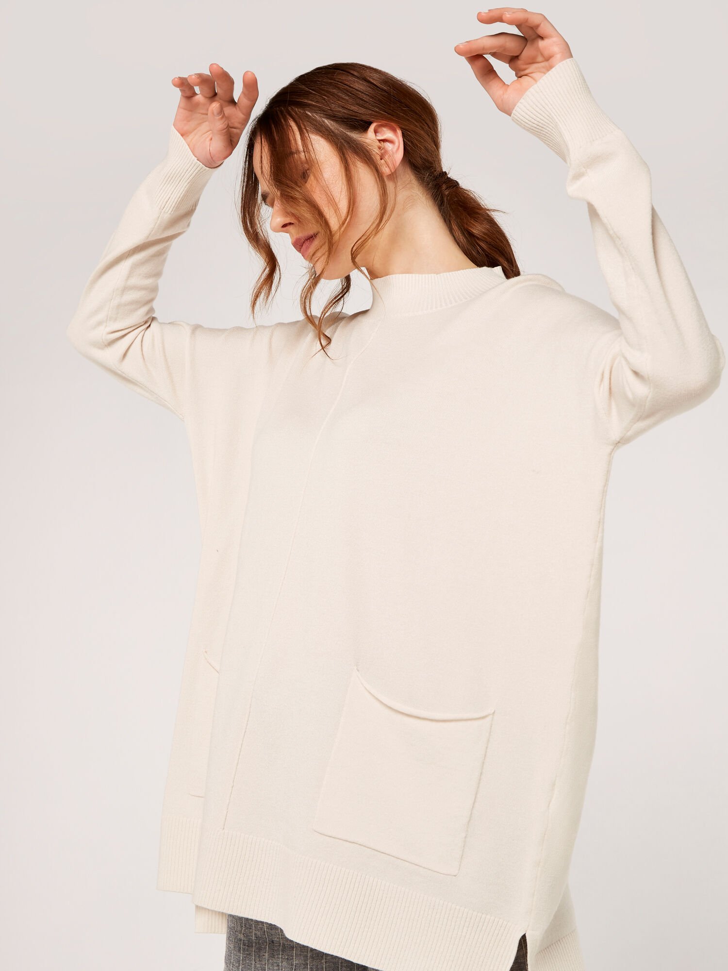 Oversized sweater hotsell with pockets