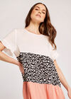Multi Animal Block Dress, Pink, large