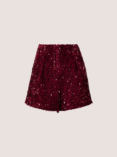 Sequin Velvet Shorts