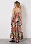Patchwork Floral Cami Maxi Dress, Orange, large