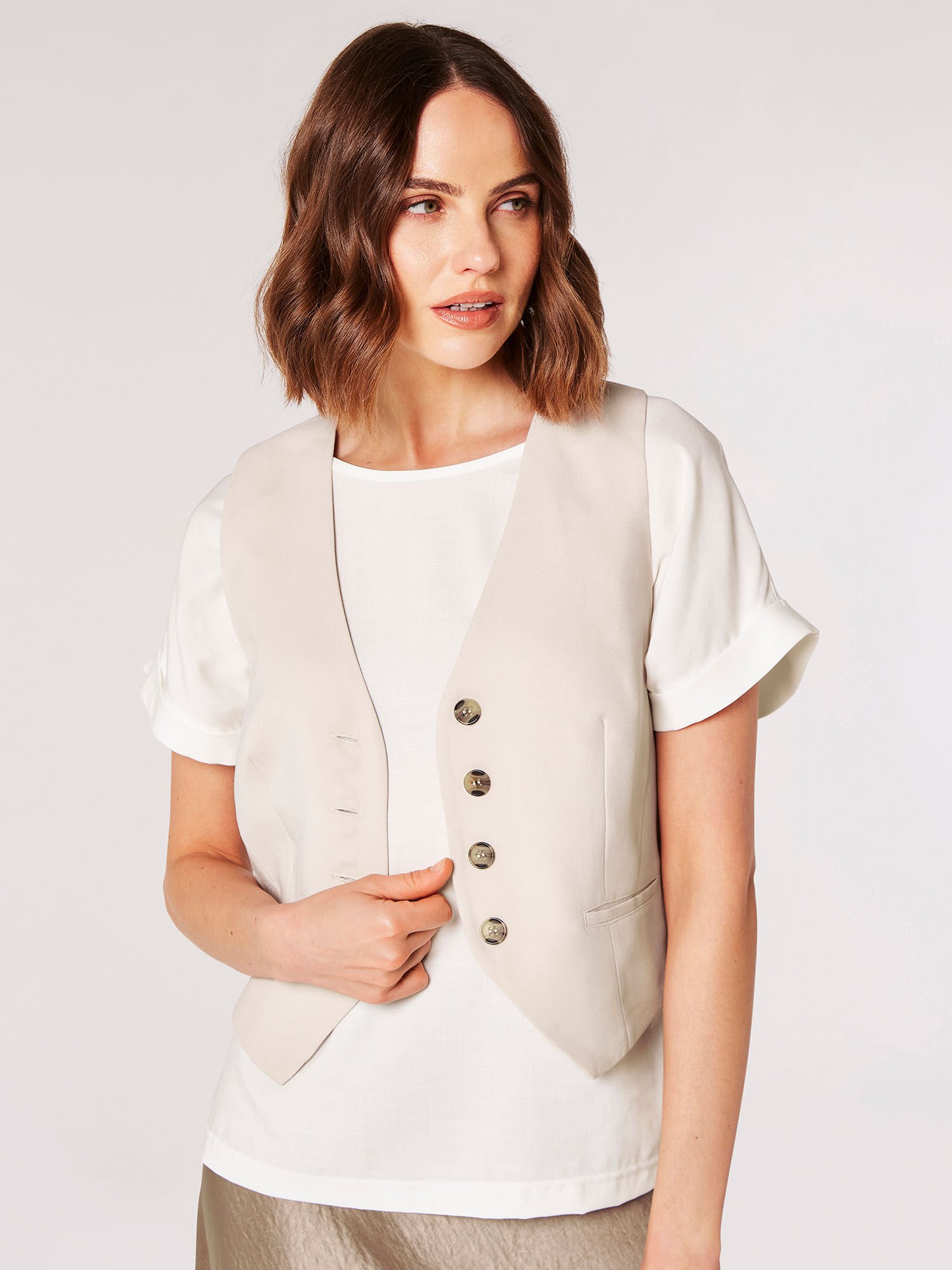 Women's fitted waistcoat uk top