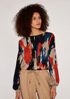Paintstroke Sweatshirt, Orange, large