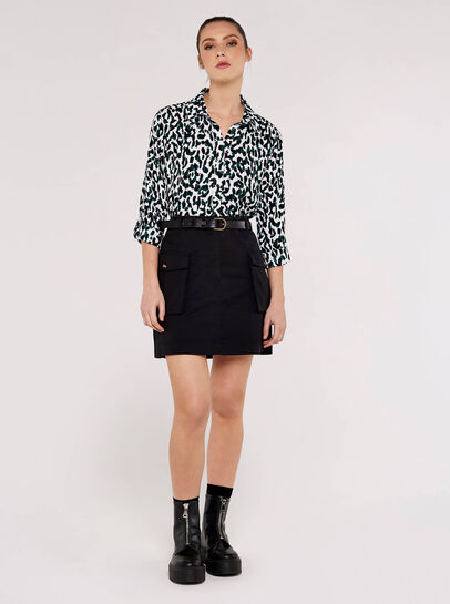 Patch Pocket Mini Skirt