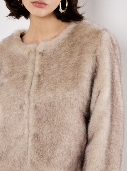 Luxe Faux Fur Cropped Jacket
