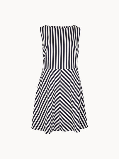 Stripe Jersey Knit Mini Dress