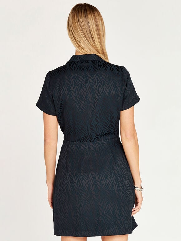 Double Breasted Dress, Navy, large