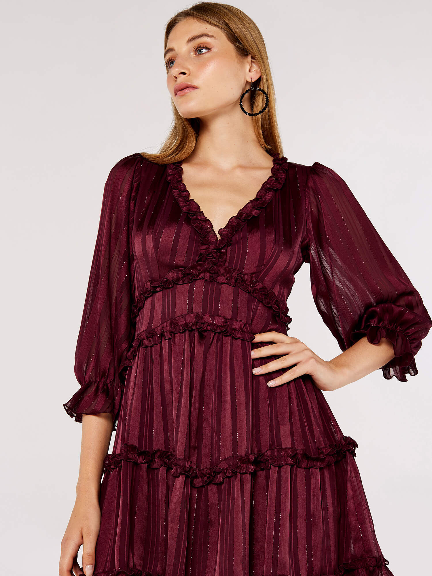 Ruffle short dress top