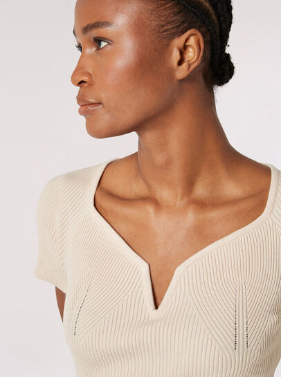 Rib Knit Bodycon Midi Dress