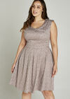 Stone Scattered Polka Dot Dress +, Stone - Beige, large