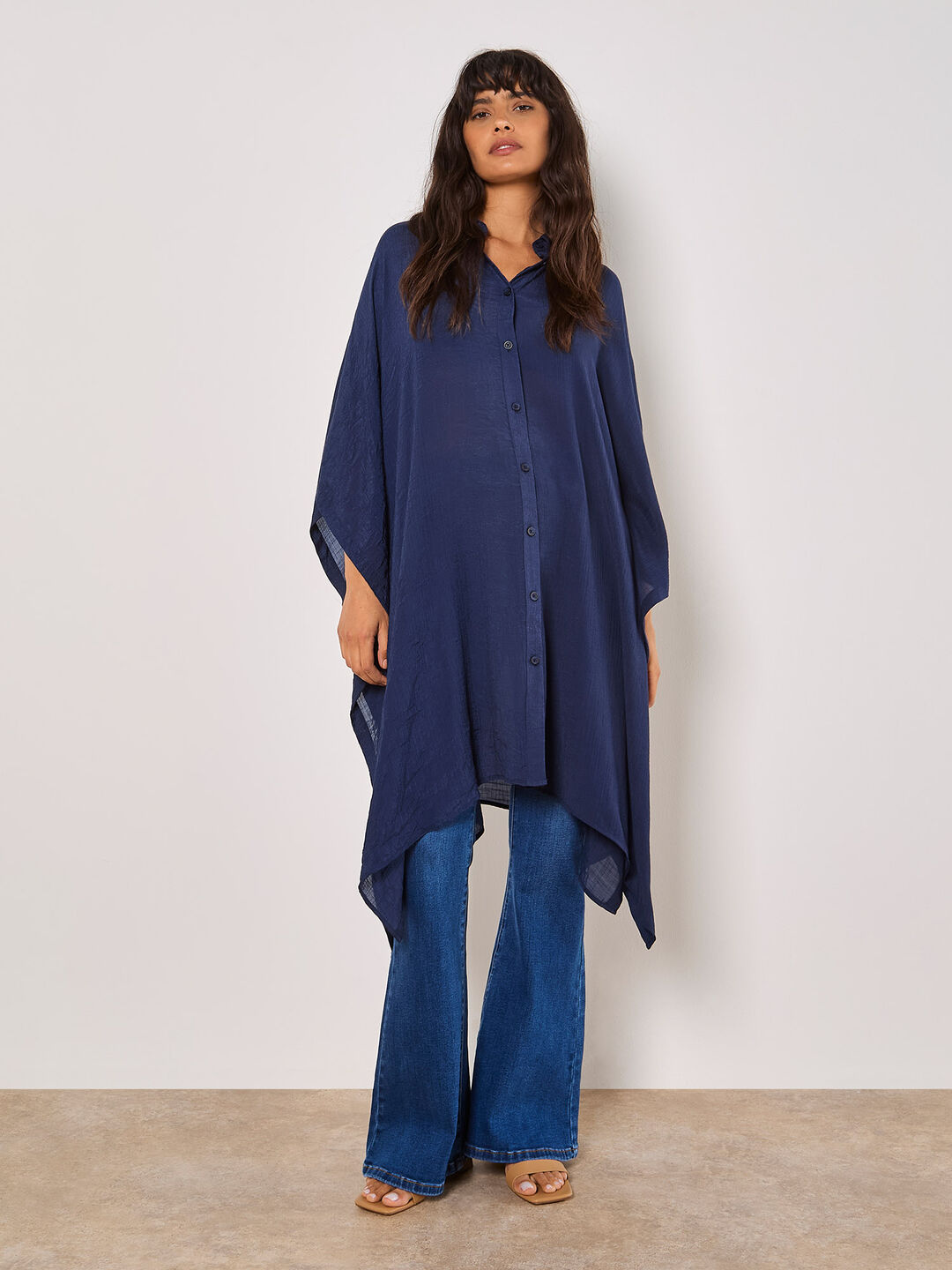 Oversized Textured Kaftan