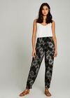 Khaki Layered Paisley Tile Joggers, Khaki, large
