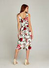 Rose Print Skater Dress, Cream, large