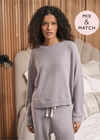 Waffle Lounge Top, Grey, large