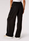 Soft Tailored Cargo Trousers , Black, large