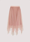 Tulle Hanky Midi Skirt, Pink, large