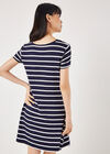 Stripe Jersey Mini Dress, Navy, large