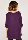 Soft Touch Batwing Top, Purple, large