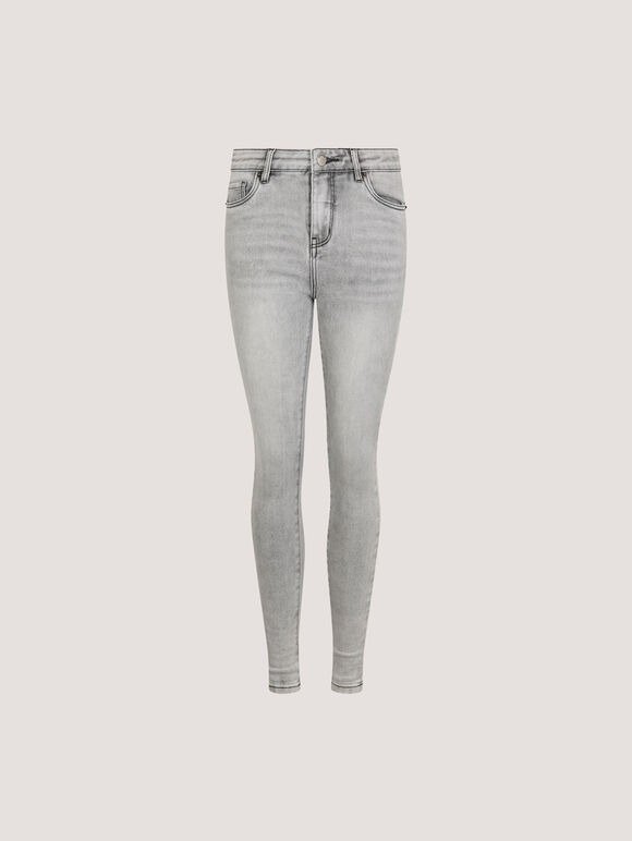Sienna Skinny Fit Light Wash Jeans, Grey, large