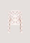 Crochet Circles Cardigan, Cream, large