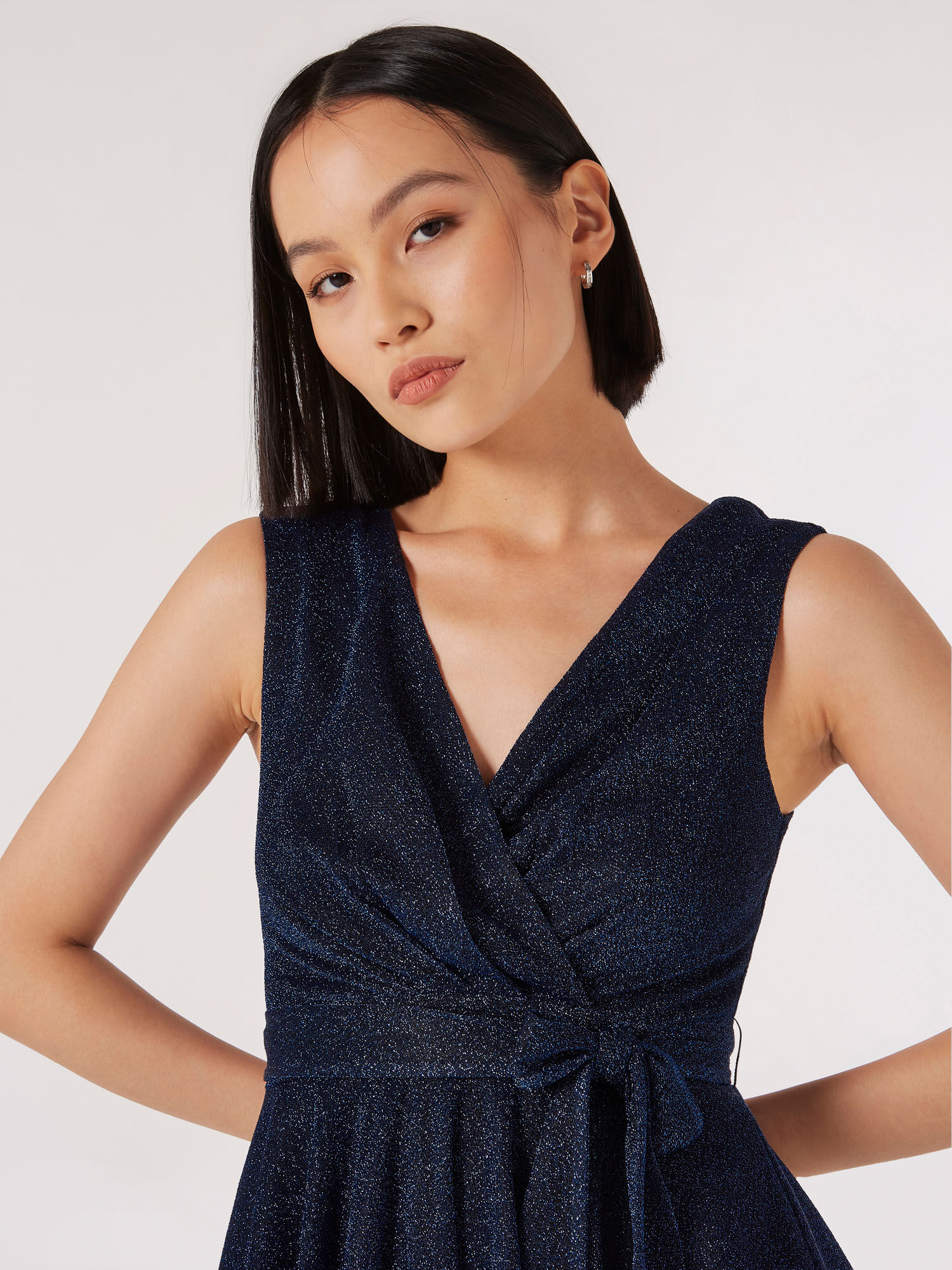 Skater mini dress with sale sleeves