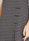 Mini Chevron Wrap Skirt Dress, Navy, large
