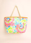 Tie Dye Cotton Fabric Bag, Assorted, large